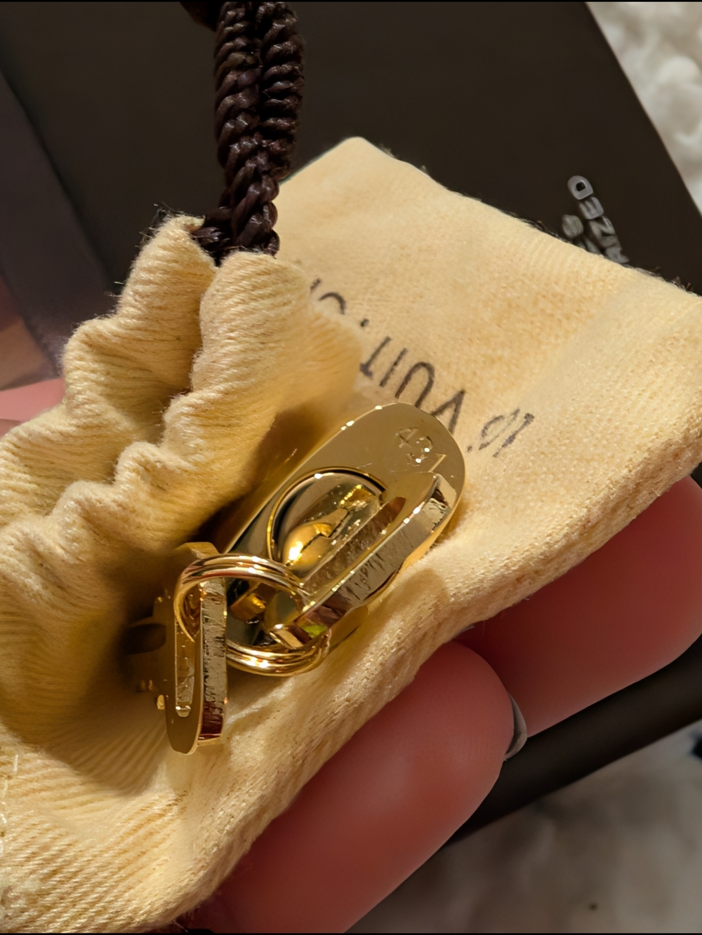 Louis Vuitton Rare Series Gold Padlock with Keys - Picture 5 of 11